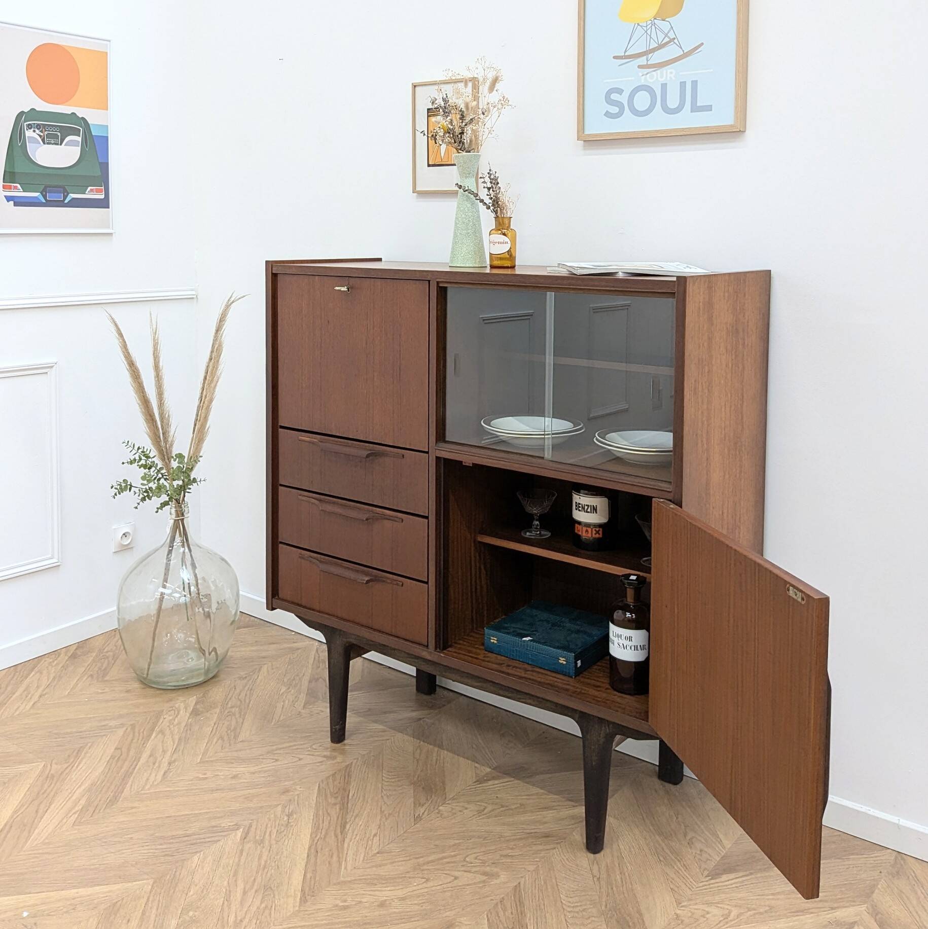 Vintage teak sideboard
