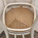 Caned bistro chair