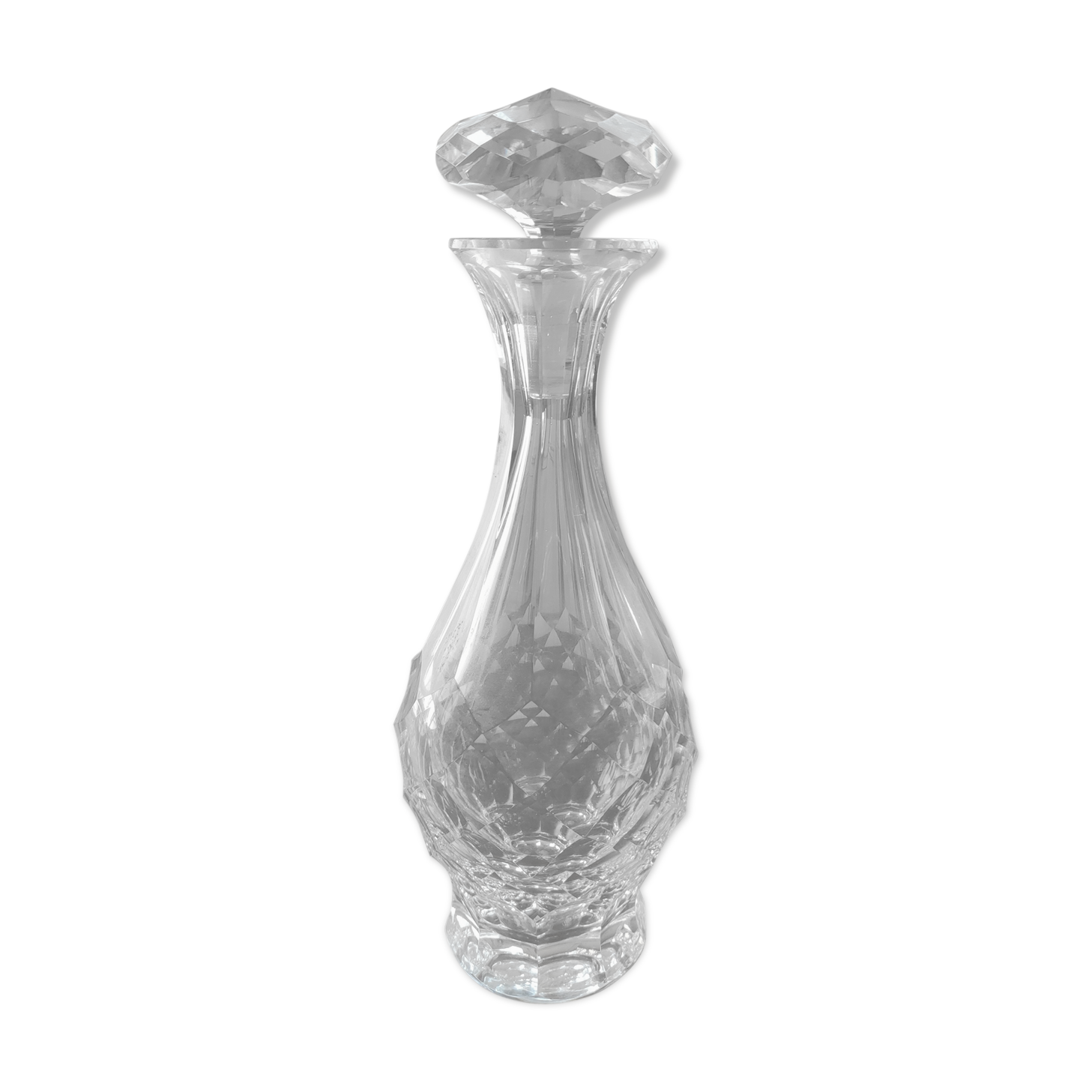 Carved crystal decanter 19th century