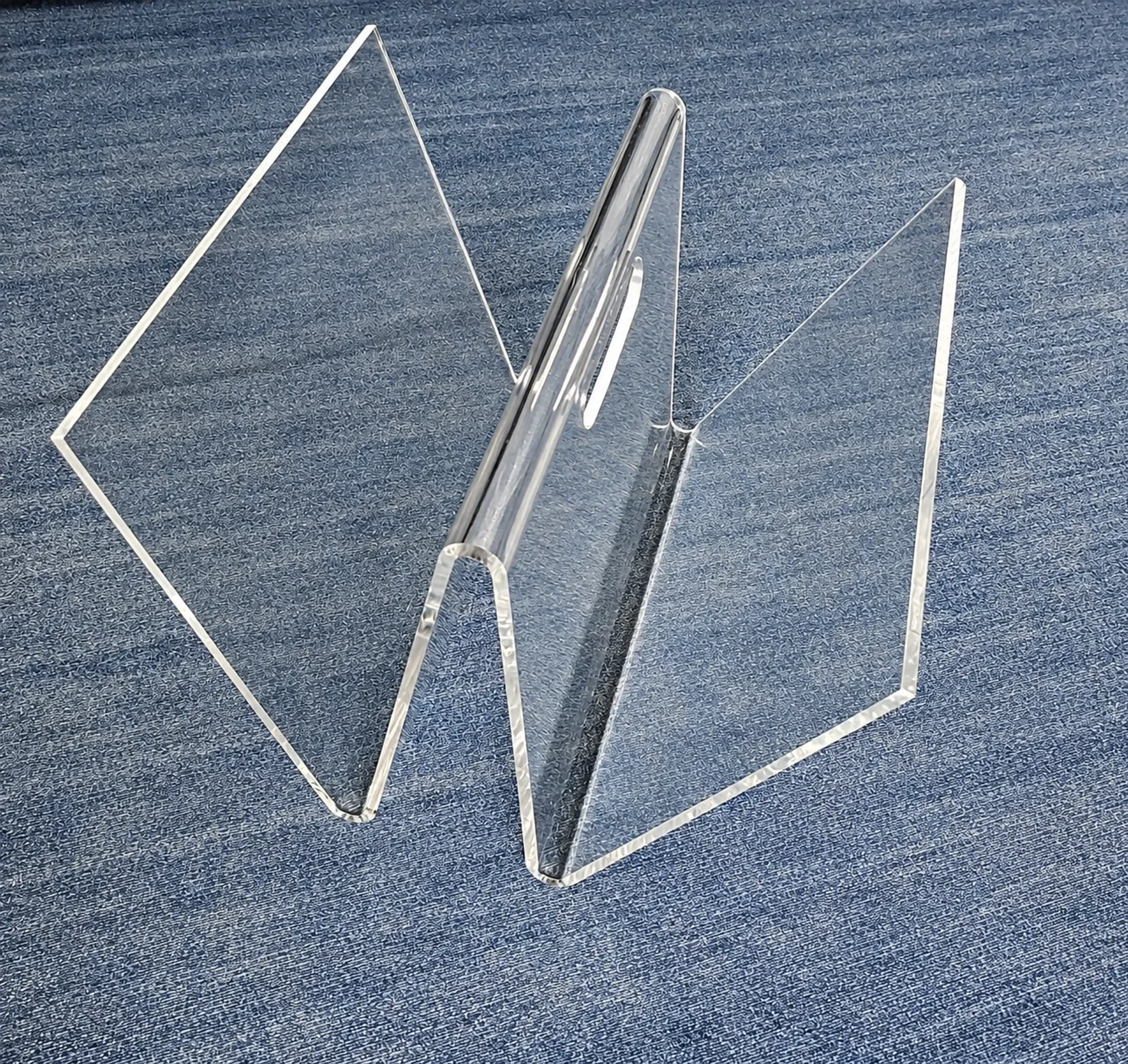 Magazine rack. Plexiglass. 1970s.