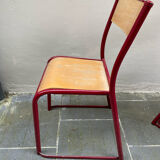 Vintage metal and wood school chairs adult size