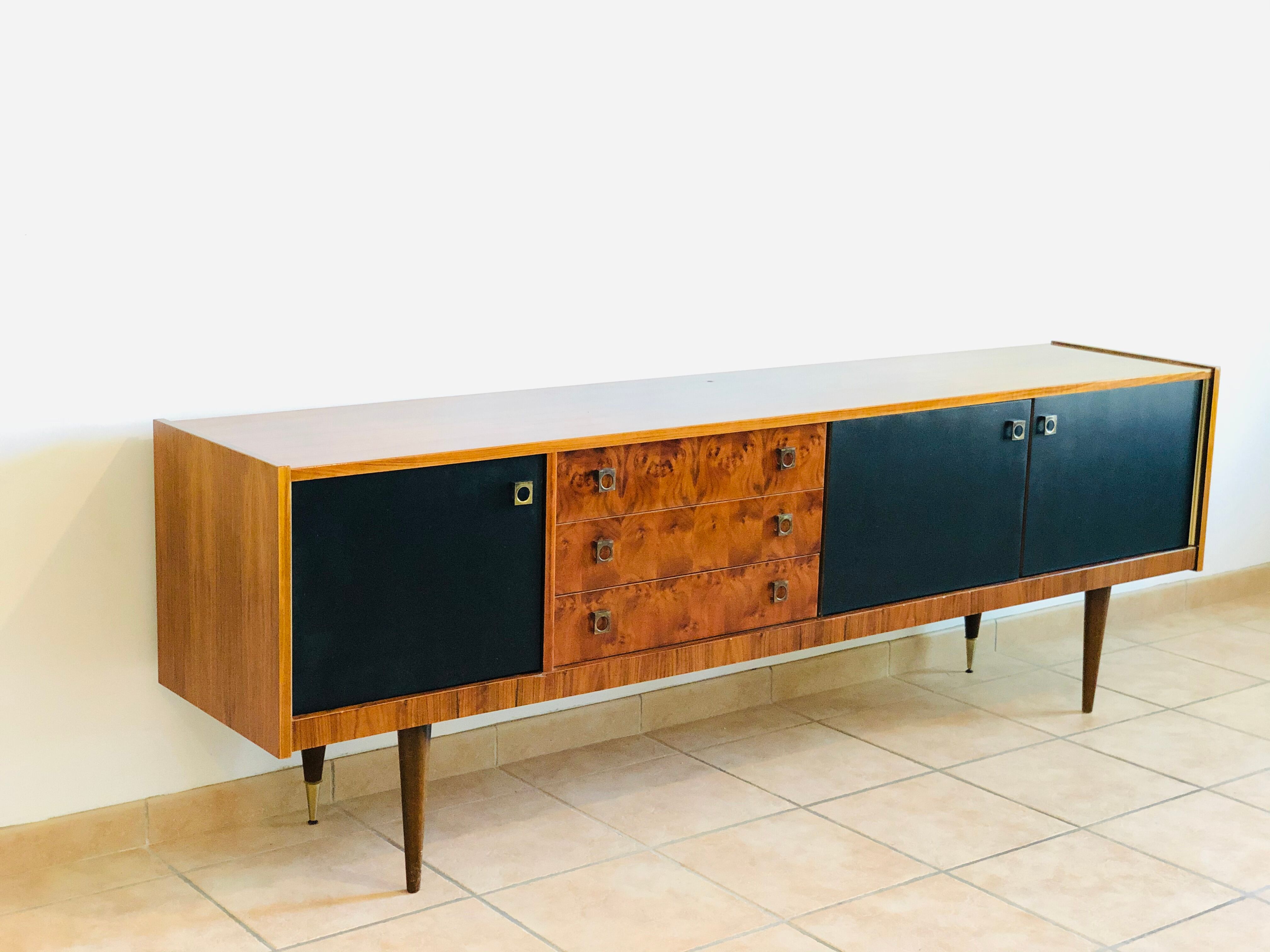 Vintage walnut sideboard 1960