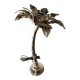 Nickel silver palm lamp
