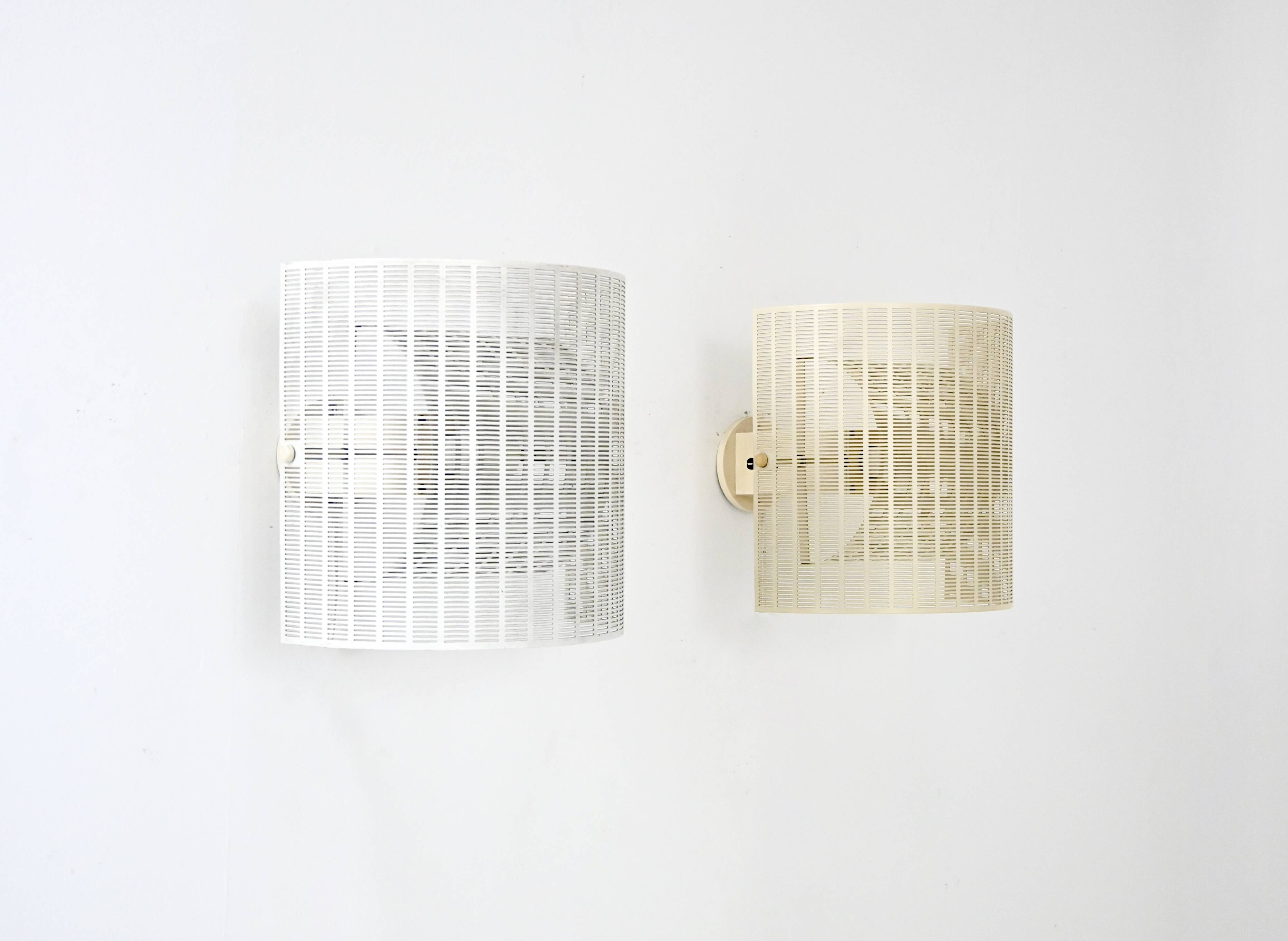 Pair of Shogun Wall Lights by Mario Botta for Artemide, 1980s.