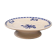 Antique footed dish – blue floral decoration – St Amandinoise
