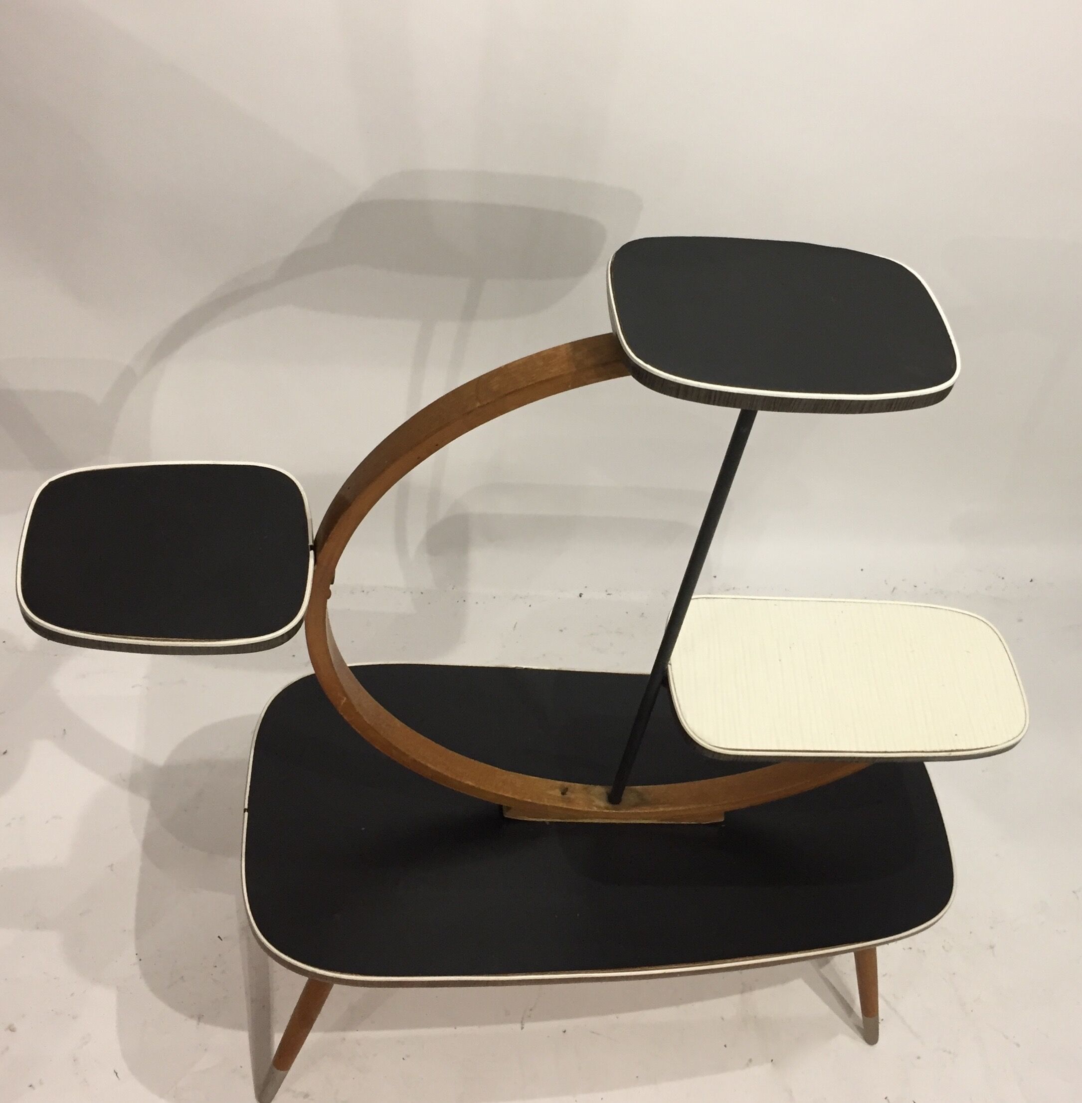 Black and white plant door