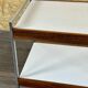 60s 70s serving trolley dinette made of teak & chrome Danish Modern Design
