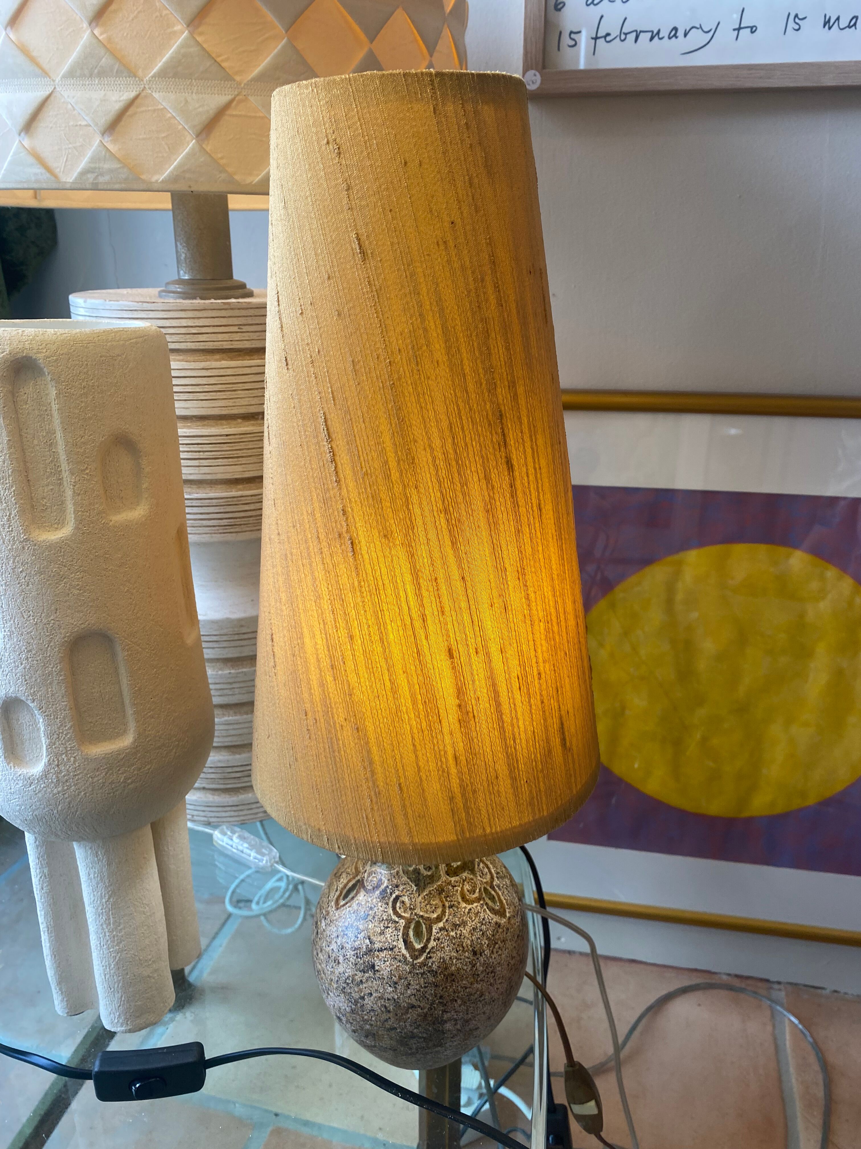 Bernard Buffat in ceramic lamp