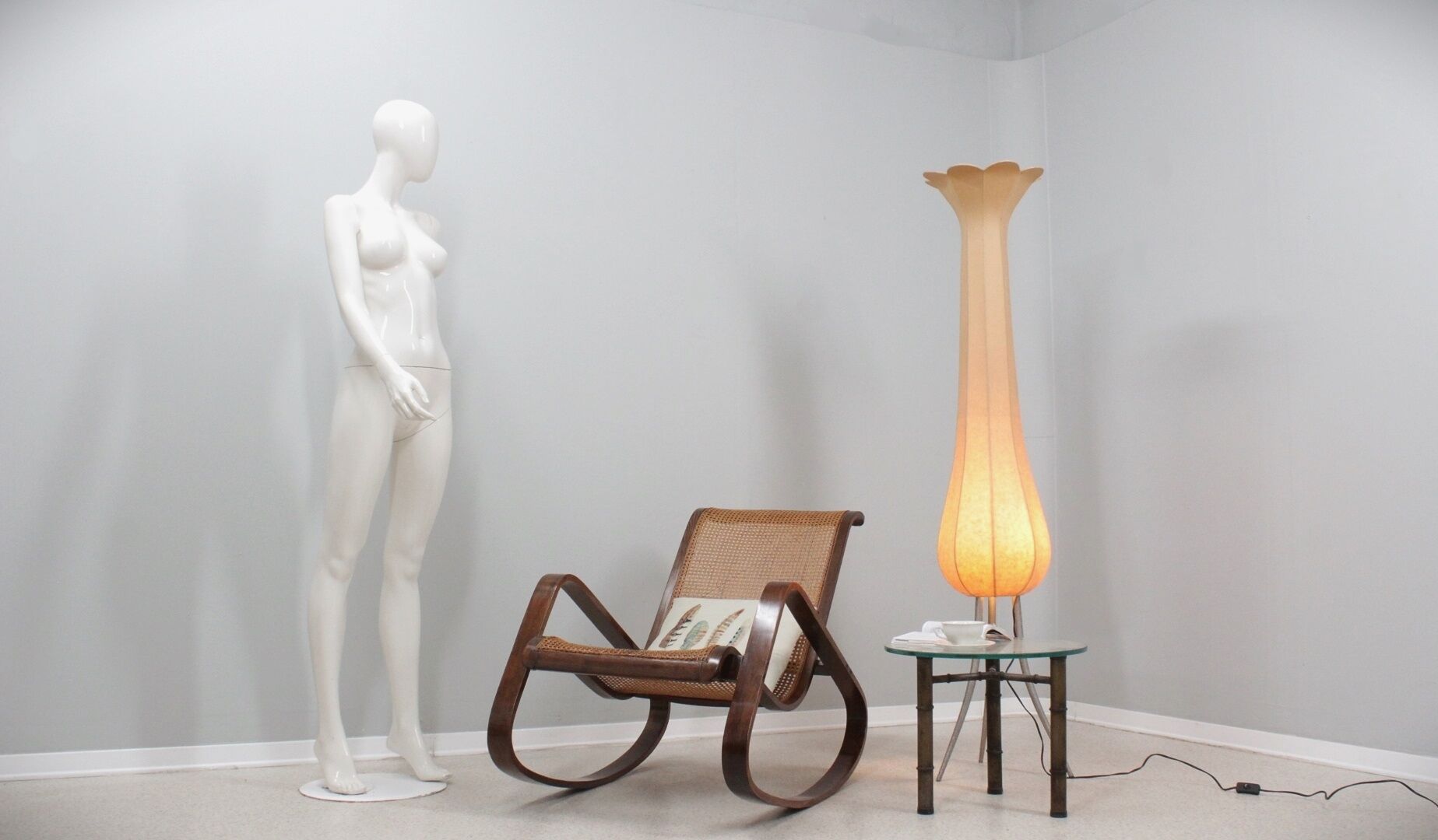Luigi Crassevig "Dondolo" rocking chair 1970s