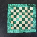 Malachite and stone chess board