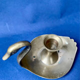 Brass swan candle holder
