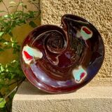 Large ceramic shell dish