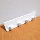 Antique wall hook in white ceramic 4p
