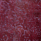 Hand-knotted anatolian one of a kind 1970s 185 cm x 287 cm red wool carpet
