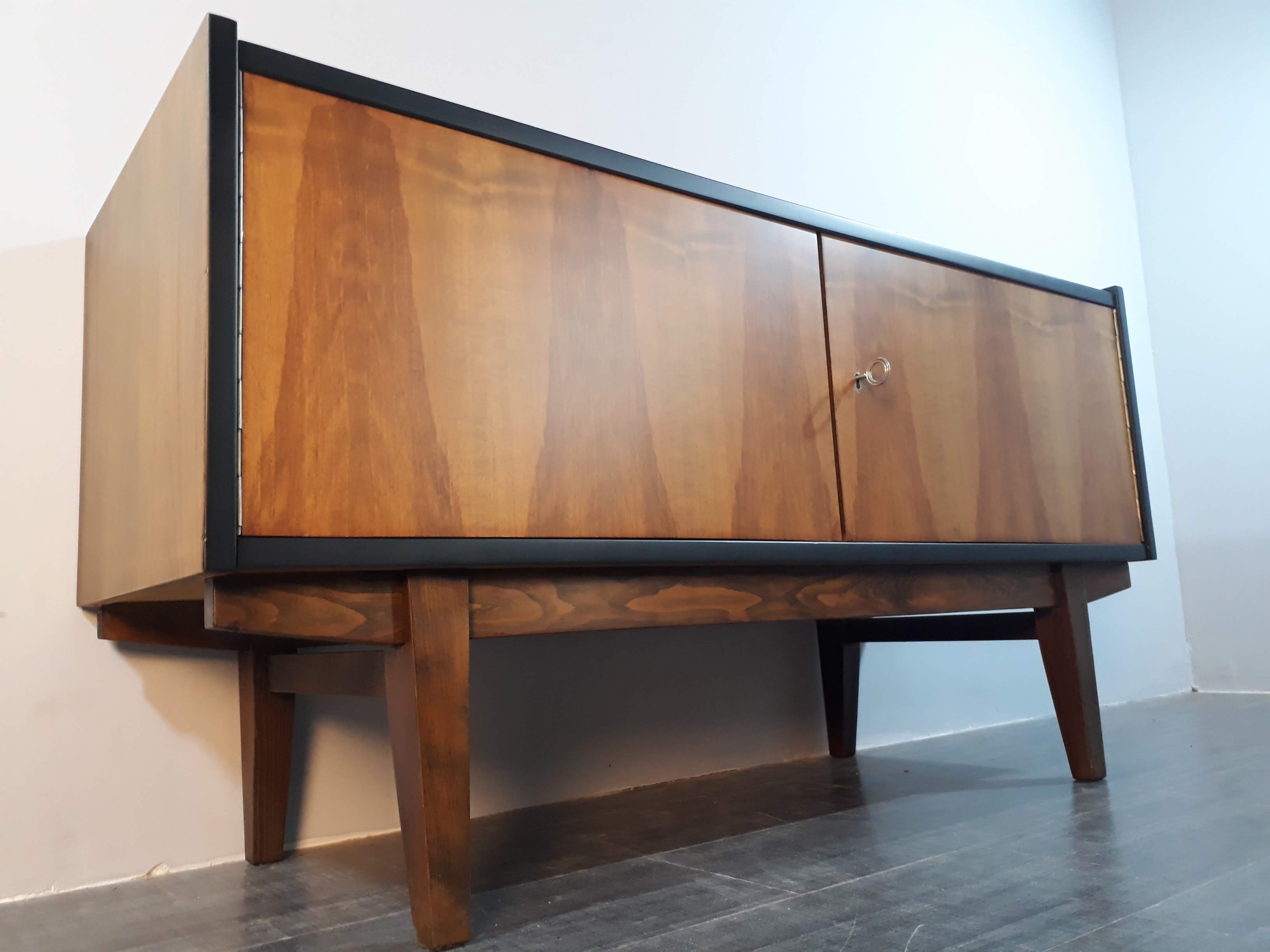 Walnut sideboard Rajmund Halas Poland 1967