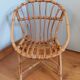 Children's armchair shell basket wicker rattan