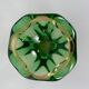 Empty ashtray green glass pocket Murano