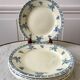 set of 6 dessert plates Terre de Fer St Amand model "Athens" XXth