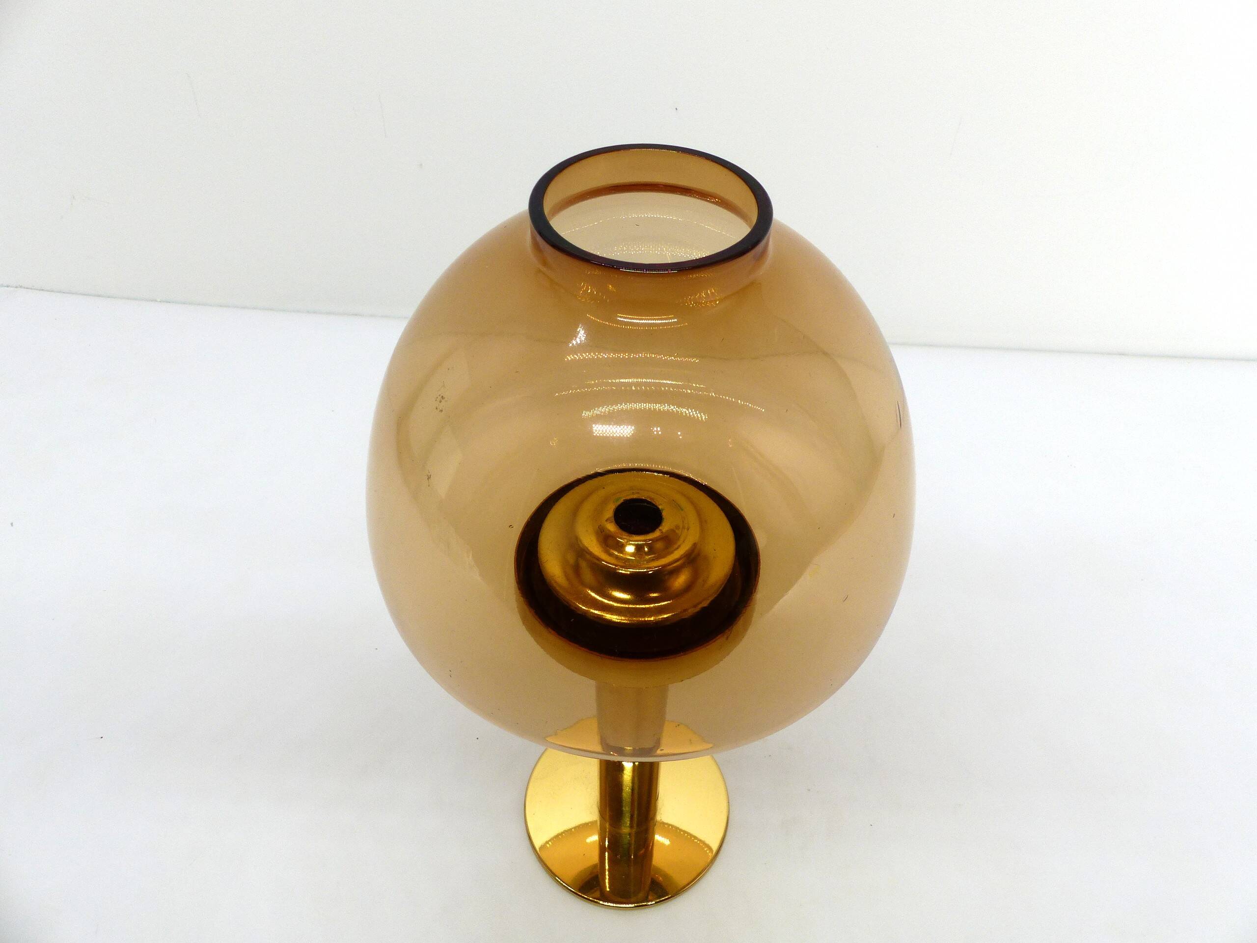 Scandinavian candle holder Hans-Agne Jakobsson Claudia honey L10232 1960