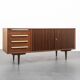 Enfilade années 60, teck, scandinave, 165cm, restauré