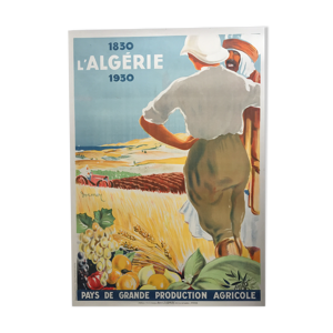 Affiche originale L'Algérie Pays