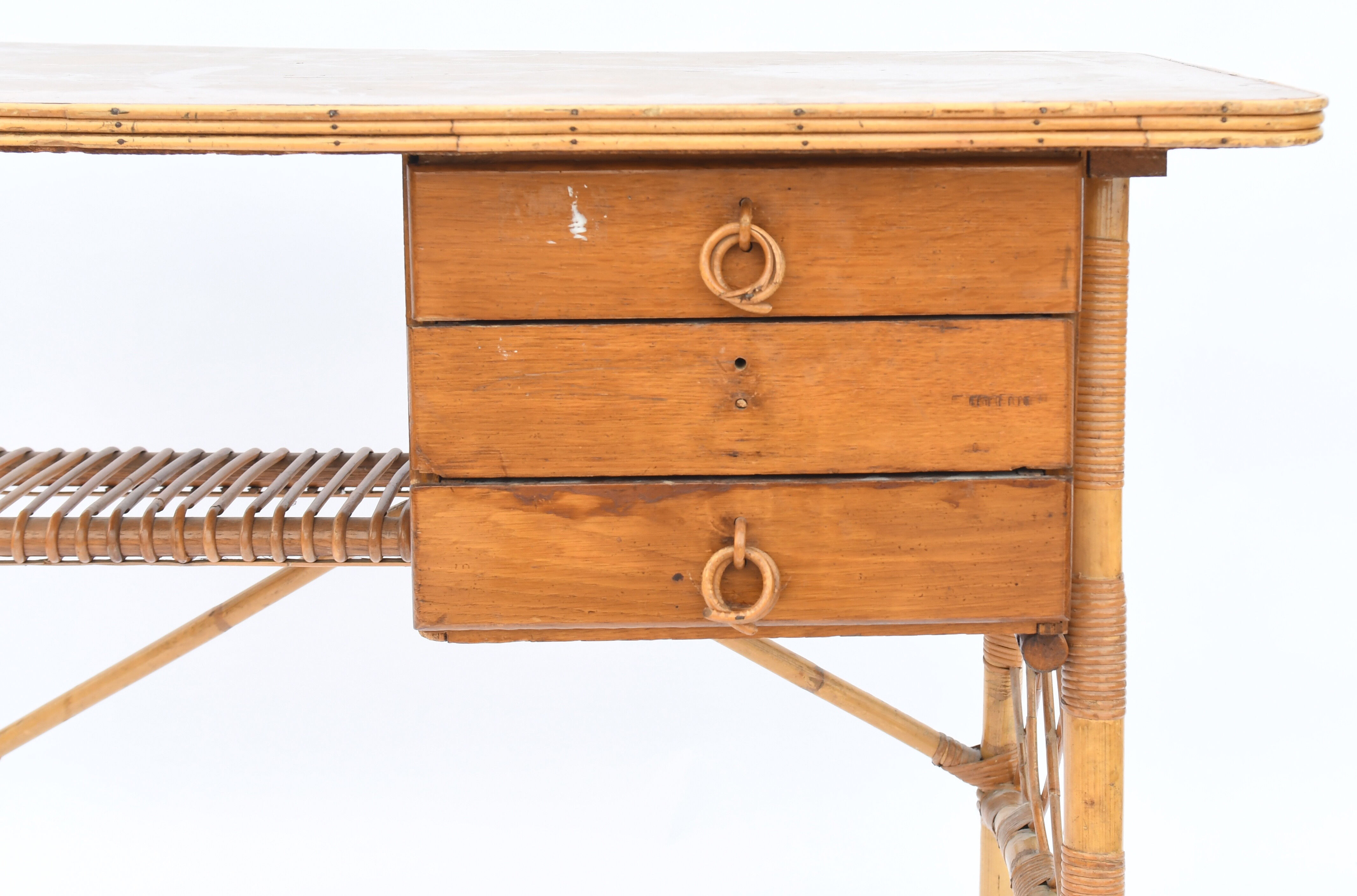 Rattan desk