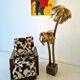 Vintage Hollywood Regency Brass Palm Tree Floor Lamp Maison Jansen Style 1970