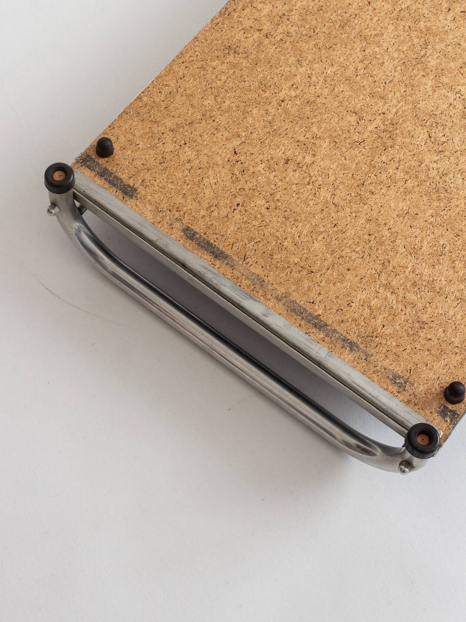 Aluminum and glass tray, Italy, 1950s/1960s