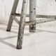 Industrial Style Round Metal Stool (c.1950) #9