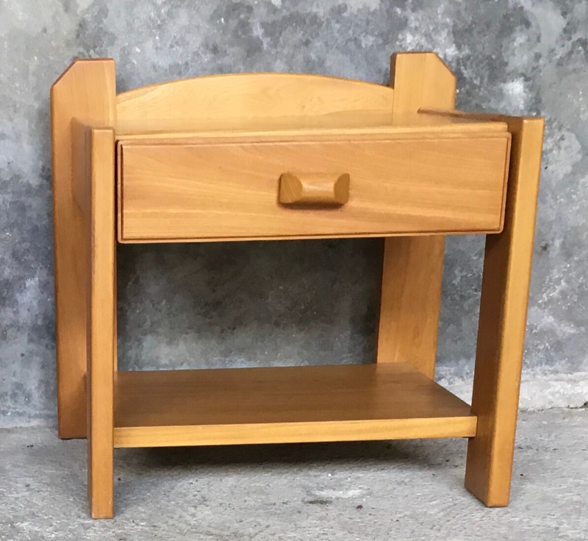 Bedside NF Prestige solid elm furniture - 1970