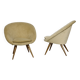 Mid-Century Shell Lounge Chairs in the Style of Jean Royère, Set of 2, 1950