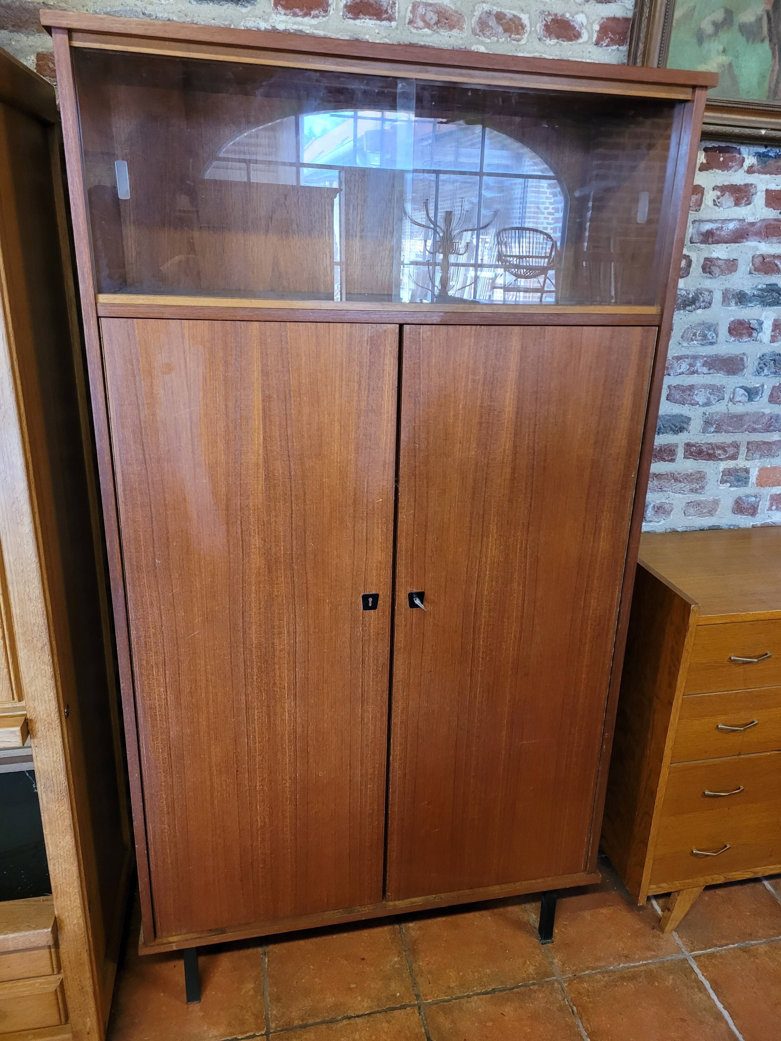 Vintage teak wardrobe from the 60s