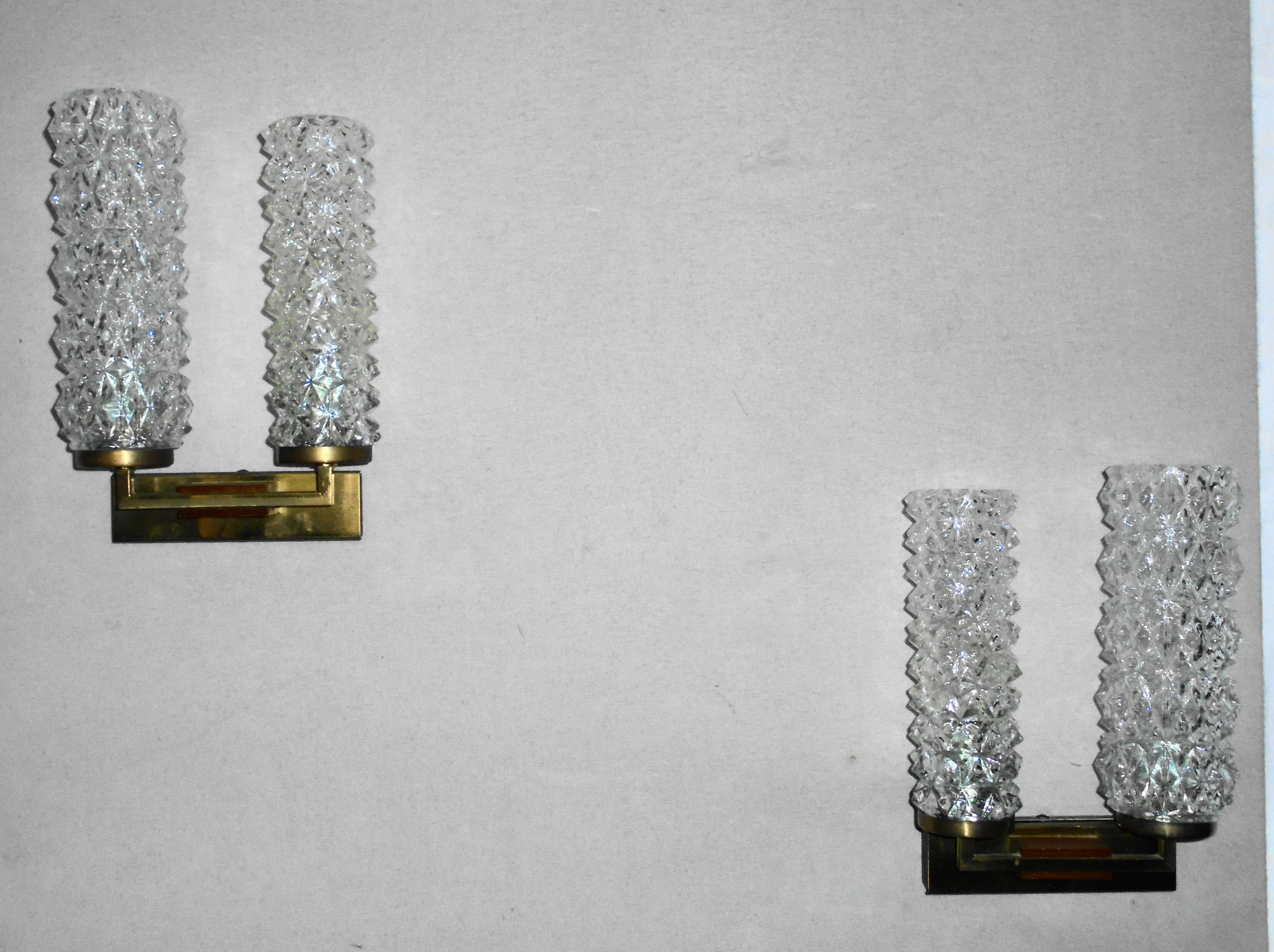 Pair of Scandinavian wall lamps from the 70s