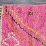 Handmade pink Beni Ourain rug, 150/250cm