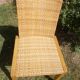 Chaise en bois et osier
