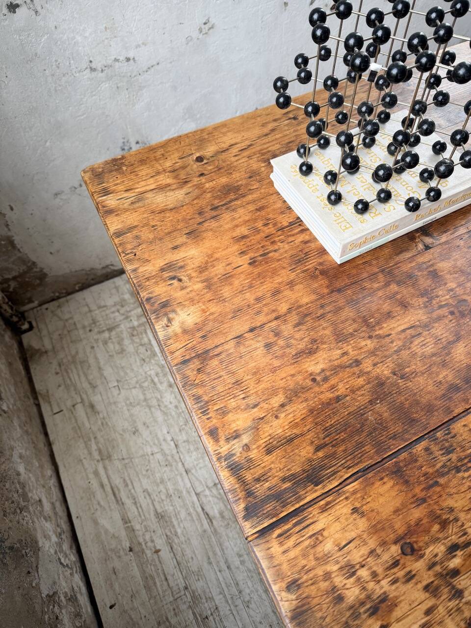 Monastery-style farmhouse table, pine, 210cm