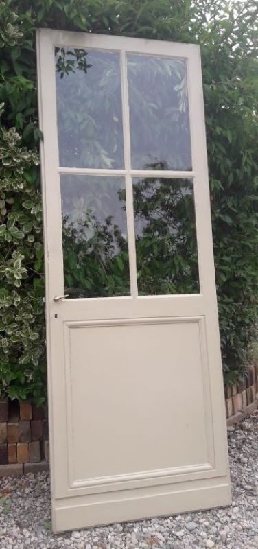Old glazed communication door, 81x224cm