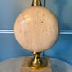 Lampe barbier en travertin 
