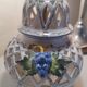 Lampshade with openwork from the Malicorne pottery.