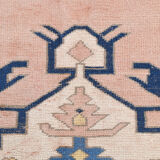 6x7 Pink & Blue Oushak Rug, 178x224Cm