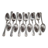 Small silver-plated metal spoons