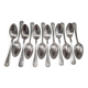 Small silver-plated metal spoons
