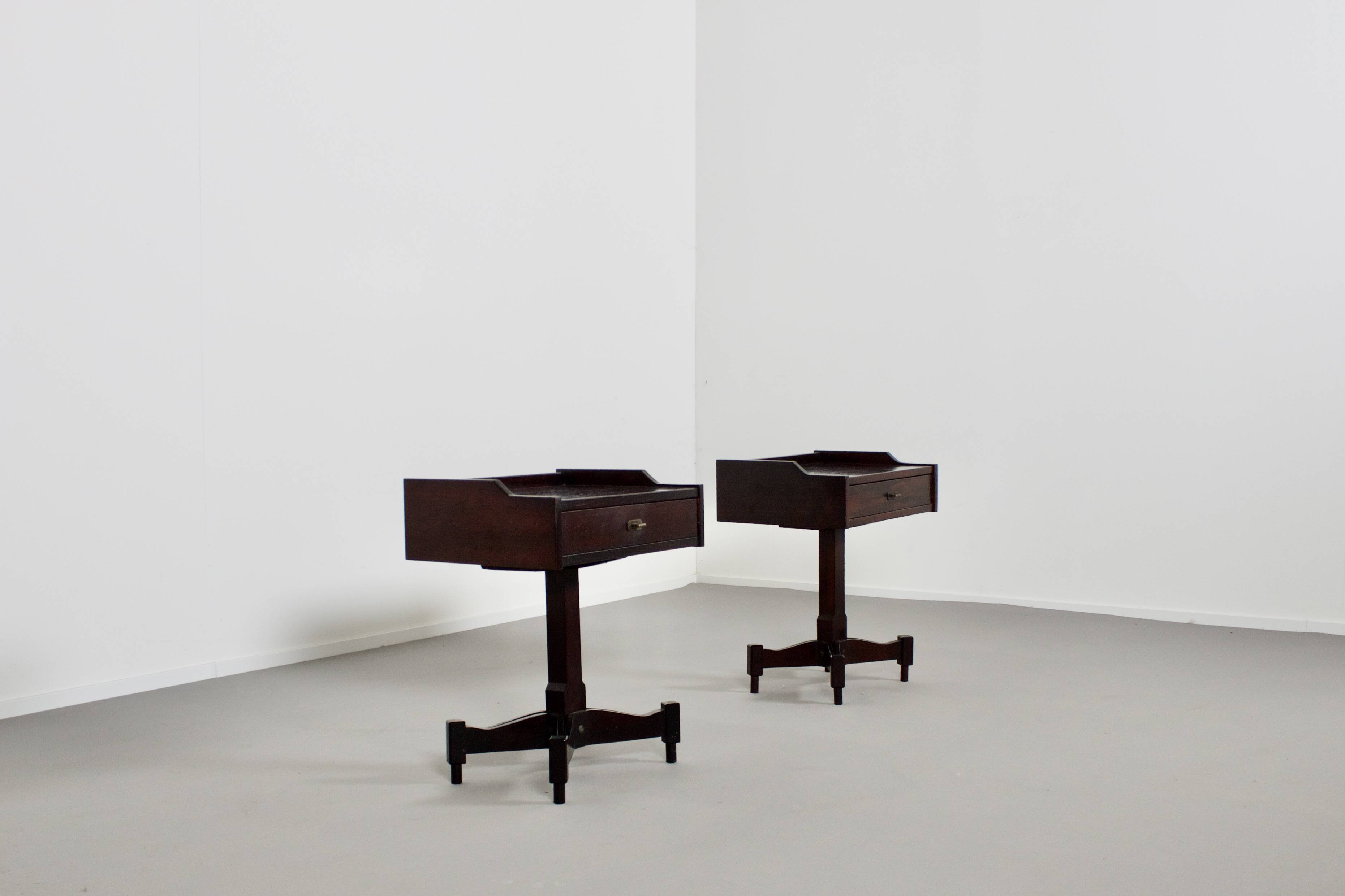 Rosewood Occasional Tables by Claudio Salocchi for Sormani, Italy, 1960s