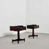 Rosewood Occasional Tables by Claudio Salocchi for Sormani, Italy, 1960s