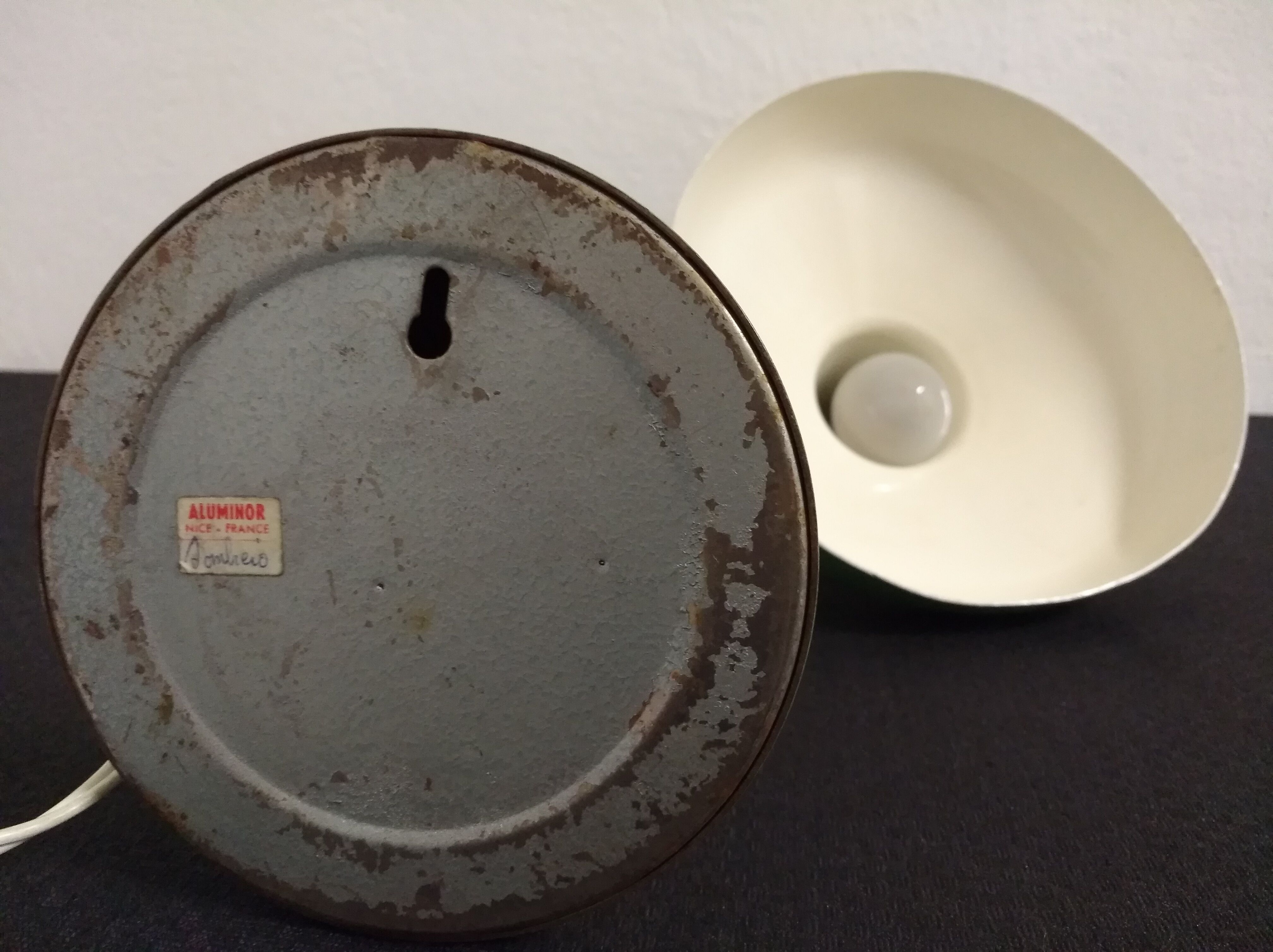 Aluminor office lamp of the 1950s