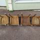Set of 4 wooden chair bistrot farm