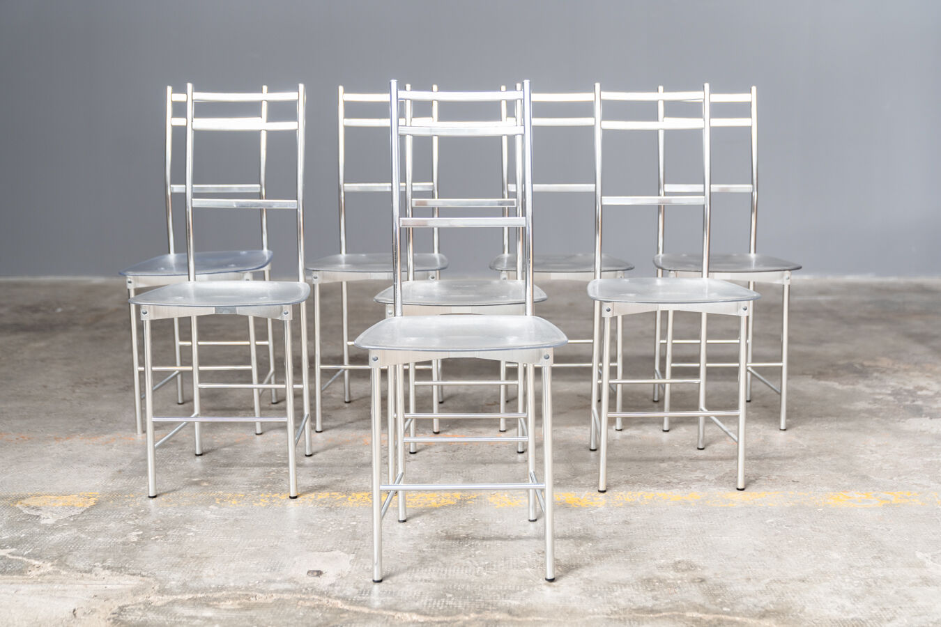 Dining Chairs by Opera Design for Ycami Italia, 1980s, Set of 6