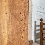 Console service in solid oak, circa 1900.