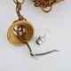 Rattan pendant light 1950s