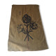 Bag burlap canvas flax flowers